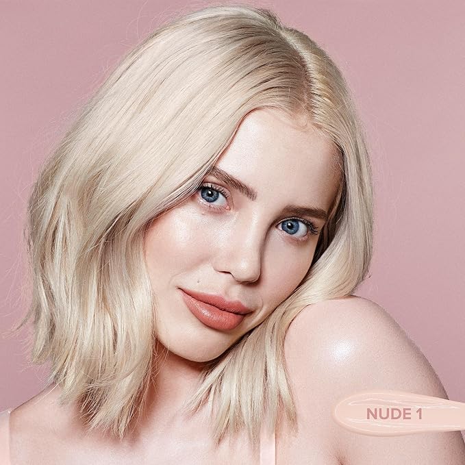 Nudestix Tinted Cover Liquid Foundation, Buildable Coverage for Even Skin Tone, Flawless Natural Lightweight Makeup Finish, 0.84 fl oz (25 ml) (Nude 7)