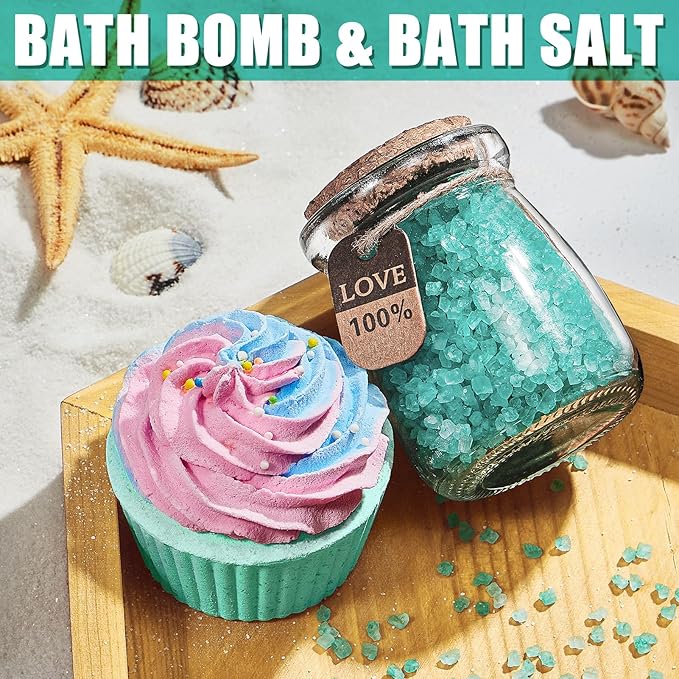 Birthday Gifts for Women Friendship, Ocean Relaxing Spa Gifts Basket Set for Women, Self Care Gifts Unique Happy Birthday Gift Idea for Mom Her Best Friends Sister Wife Girlfriend Coworker Teacher