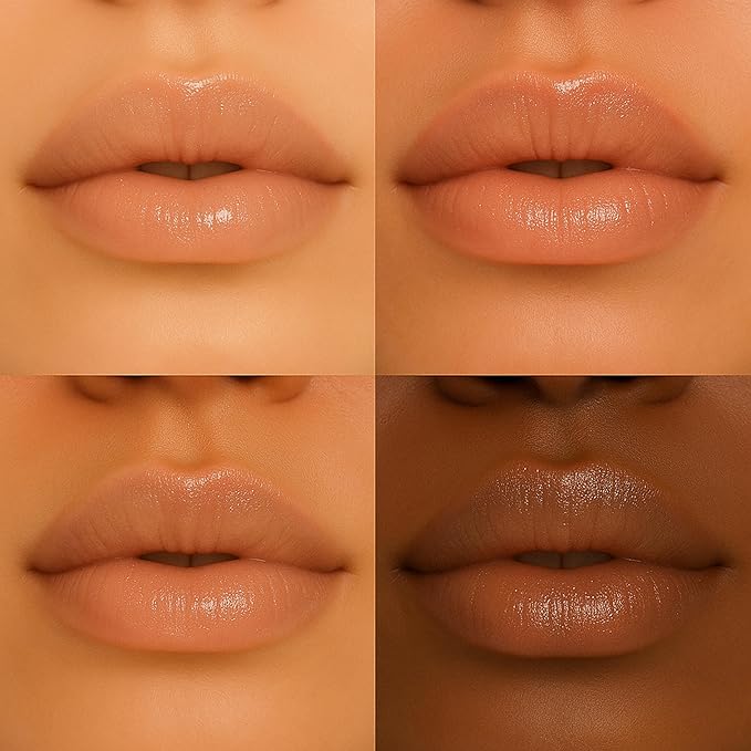 Formless Beauty | Majestic Peach Lip Gloss by Jenny McCarthy | Peach Gloss Infused with Gold Glitter | Vegan Hydrating Formula | Non-Sticky Aloe & Jojoba Infused | Paraben&Cruelty Free | Lip Enhancer