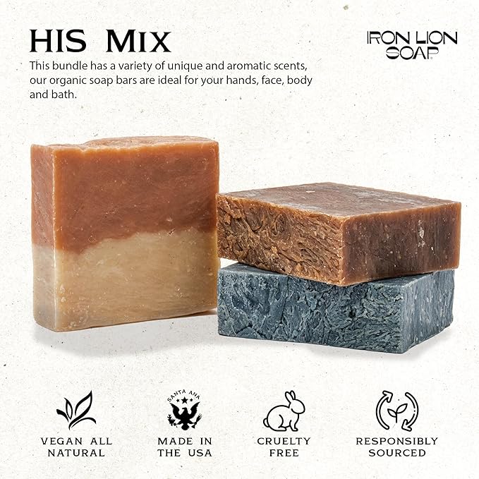 ILS Soap Co.– All-Natural Soap bar for Men & Women – Cold Process, Handmade in the USA