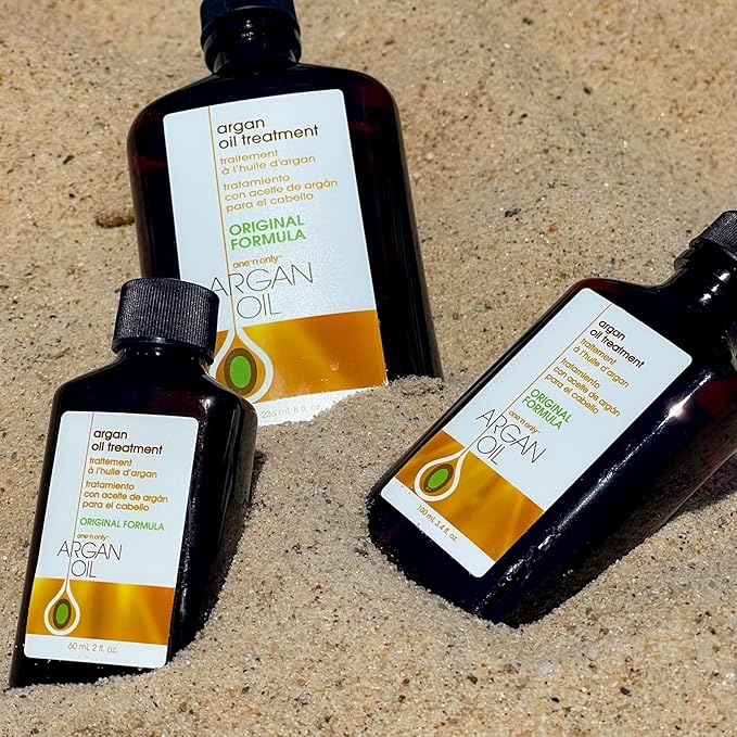 One 'n Only Argan Oil Hair Treatment - Hair Oil Smoothes and Strengthens Dry Damaged Hair, Eliminates Frizz, Creates Brilliant Shines, Non-Greasy Formula, 3.4 Fl. Oz (2 Pack)