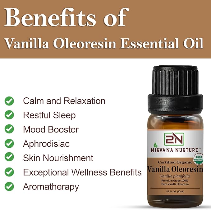 Vanilla Oleoresin USDA Certified Organic, 100% Pure Natural Premium Grade, Undiluted