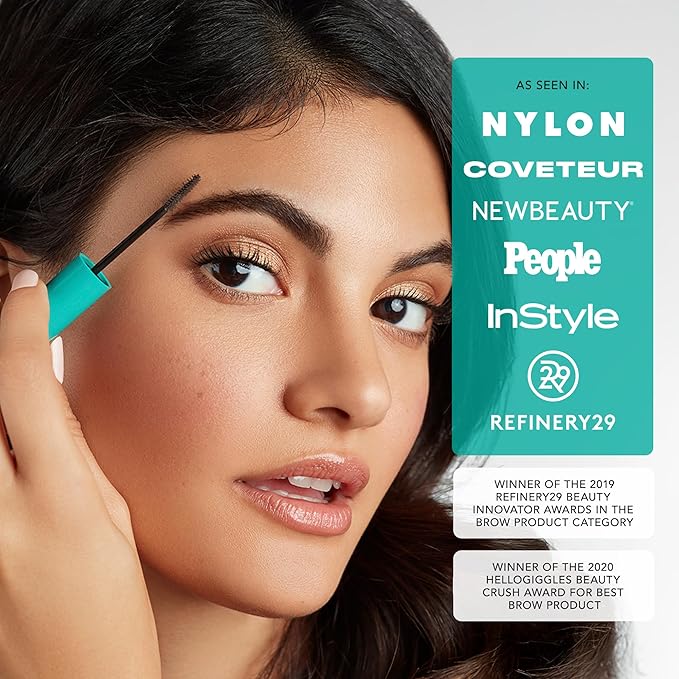 Thrive Causemetics Instant Brow Fix Semi-Permanent Eyebrow Gel, Waterproof Tinted Eye Brow Gel with Vitamin B5, Smudge-Proof, Long Lasting Definition, Vegan & Cruelty Free, Merida (Auburn)