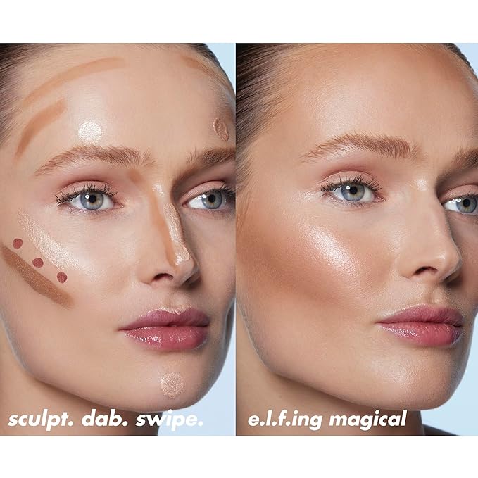 e.l.f. Halo Glow Blush Beauty Wand, Liquid Blush Wand For Radiant, Flushed Cheeks, Infused With Squalane, Vegan & Cruelty-free, Candlelit