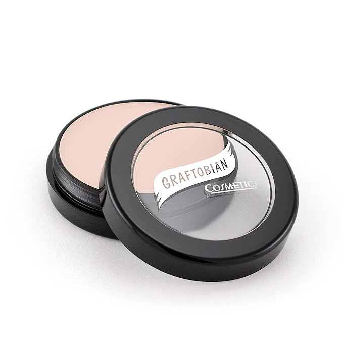 Graftobian HD Glamour Crème Foundation 1/2oz, Weightless Full Coverage Makeup, 65 Inclusive Shades, For All Skin Types, Natural or Full-Glam Looks, For Professionals and Beginners, Buff