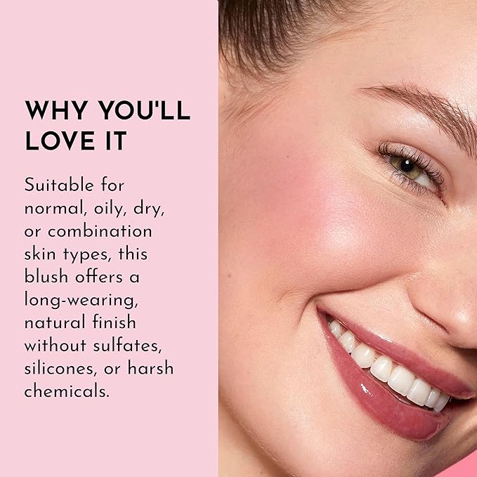 LAWLESS Make Me Blush Talc Free Velvet Blush, Watermelon, Pink, 0.18 Ounce