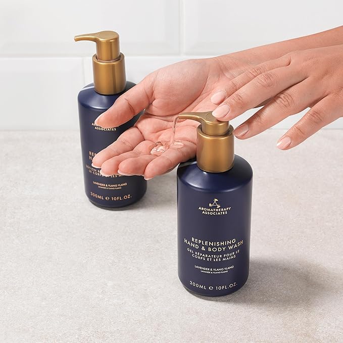 Aromatherapy Associates Balance Replenishing Hand and Body Wash – Fresh, Moisturizing Liquid Soap with Pump Dispenser, 10 fl oz