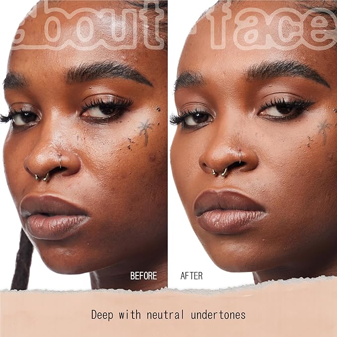 about-face THE PERFORMER Skin-Focused Foundation D3Neutral – Medium Coverage, Long-Wear, Breathable & Buildable Base – Clean, Vegan, Hydrating Formula with Blue Agave & Chlorella – 1.08oz