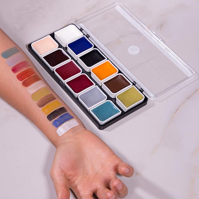 Narrative Cosmetics Zombie Alcohol-Activated Palette, Activator, and Remover Kit, Professional SFX Makeup Set