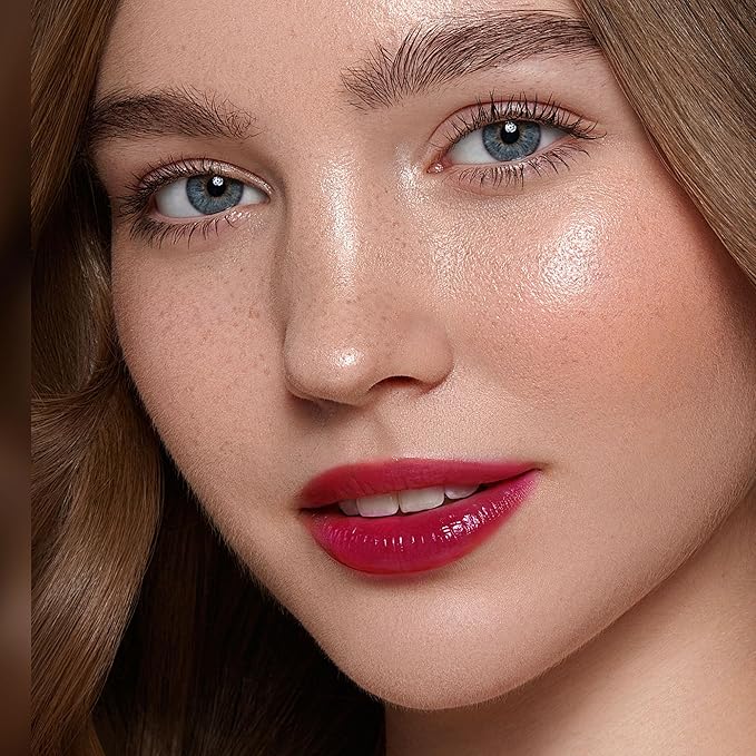 3Pc Hydrate Lipstick for Women Dark Red Hot Pink Nude Pink Moisture Lipstick Lip Gloss Long Lasting Lipsticks for Dry Lips, DM68/89/95