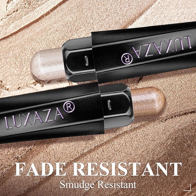 10PCS Eyeshadow Stick,Shimmer And Matte Brown Metallic Cream Eyeshadow Pencil Crayon with Smudge-proof & Waterproof, Eye Brightener Stick, Ideal Gift for Women - C2 Stellar Pink Quartz