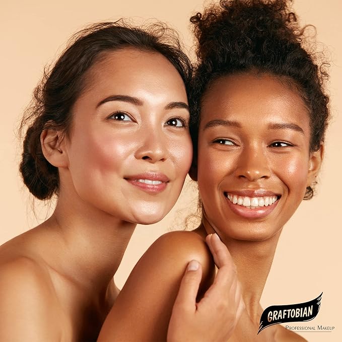 Graftobian HD Glamour Crème Foundation 1/2oz, Weightless Full Coverage Makeup, 65 Inclusive Shades, For All Skin Types, Natural or Full-Glam Looks, For Professionals and Beginners, Vixen