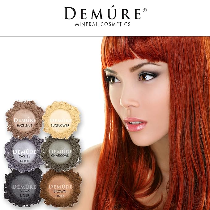 Demure Mineral Make Up (Black Liner) Eye Shadow, Matte Eyeshadow, Loose Powder, Eye Makeup, Professional Makeup
