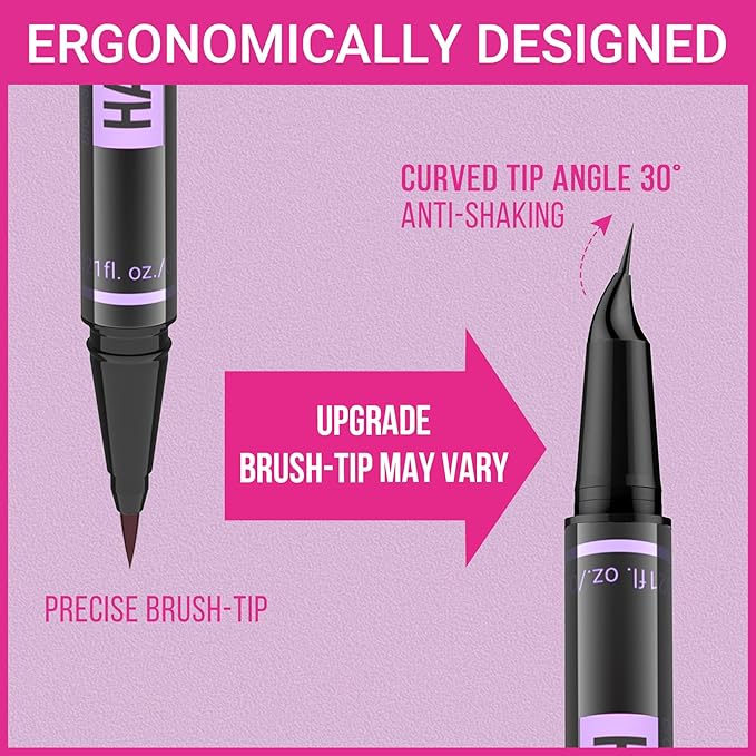 iMethod Eyebrow Pen - Eyebrow Pencil Magic 2-in-1 Eye Brow Pencils for Women with 4-Fork-Tip and Precise Brush-Tip Create Natural Hair-Like Brows, Last All Day, Microblading Eyebrow Pen, Grey