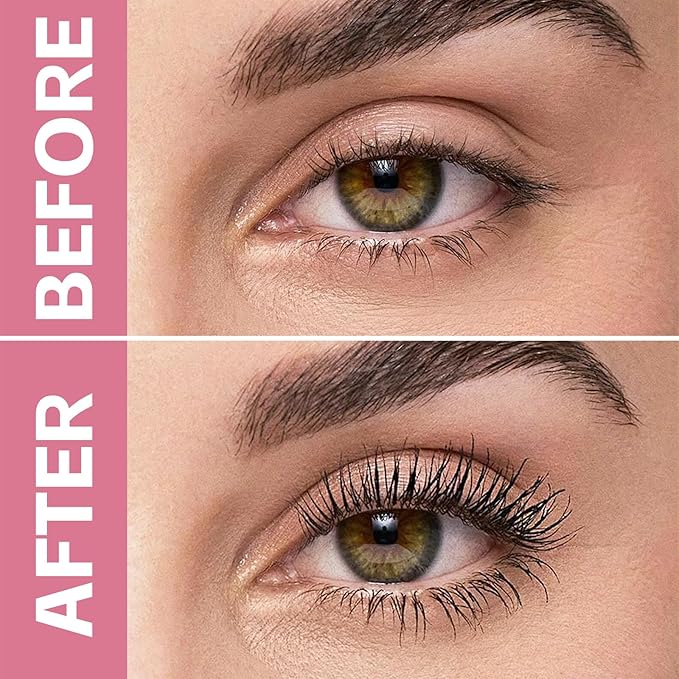 Boobeen 2pcs Waterproof Mascara Volume and Length, Curling,Tubing Mascara Black,Long Lasting, Smudge Proof