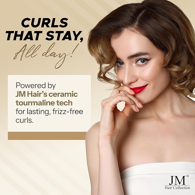 Curling Iron – 1 Inch Ceramic Barrel with Adjustable Heat, Fast Heat-Up & Frizz-Free Shine – Professional Curling Wand for Long-Lasting Curls & Waves – for All Hair Types