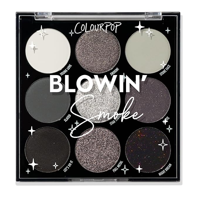 ColourPop Blowin' Smoke Eyeshadow Palette - Silver & Smokey