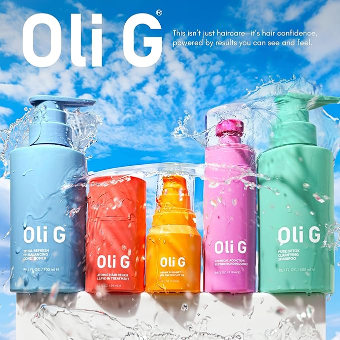 Oli G Chemical Addiction Peptide Bonding Spray 4oz / 118 ml – Bond-Repair Leave-In for Damaged & Color-Treated Hair – Peptide Complex + Amino Acids + Panthenol – Preps Hair for Chemical & Heat Styling