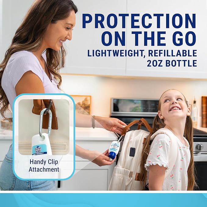 Sunscreen SPF 30 | Hawaii Compliant as Reef Safe | Octinoxate & Oxybenzone Free | Broad Spectrum UVA/UVB Protection | Water Resistant 80 Min. | Fragrance Free | 2 Fl Oz (Pack of 2))
