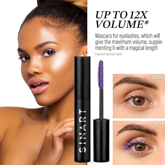 INART EXTRA LONG WEAR VOLUMIZING MASCARA (DARK PURPLE)