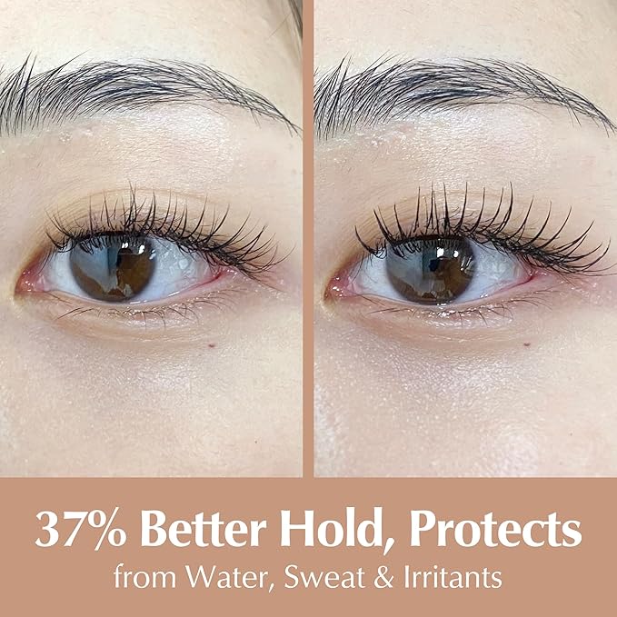 BL Lashes Crystal Drop Lash Sealant for Eyelash Extensions | Overnighter Lash Sealer & Waterproof Coating for Retention & Aftercare (0.24 fl.oz, Clear)
