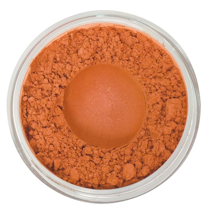 Bellaterra Cosmetics Mineral Loose Blush - Contouring, Long Lasting, Illuminating in 5 Shades for All Skin Types. 9g (Sunset Plum) (Native Eart, 9g)
