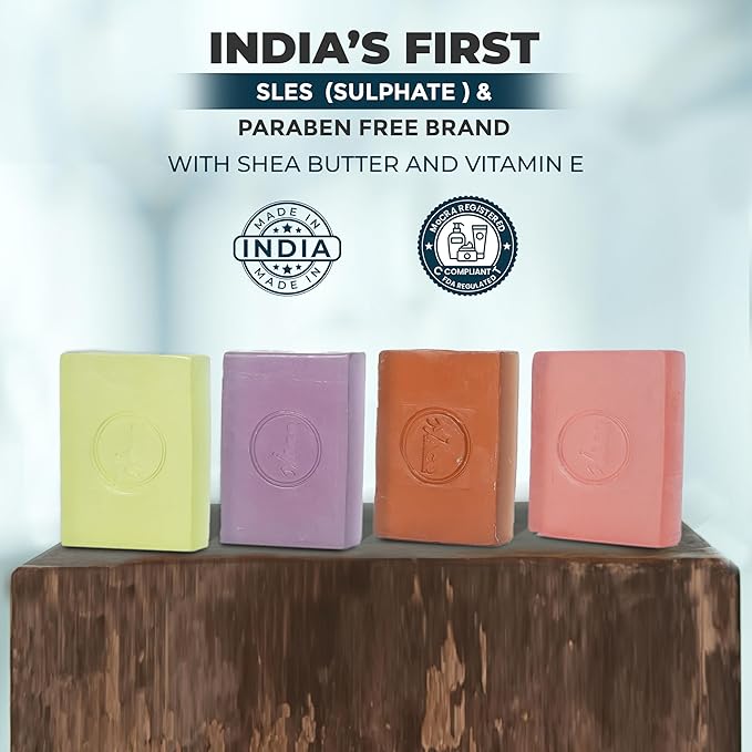 MY ACE Handmade Soap Set – 4 Bathing Bars: Tea Tree Rosemary, Patchouli, Divine Lotus & Palo Santo – SLES & Paraben-Free, Coconut Oil, Shea Butter & Vitamin E – Gentle & Moisturizing, 3.5 oz Each