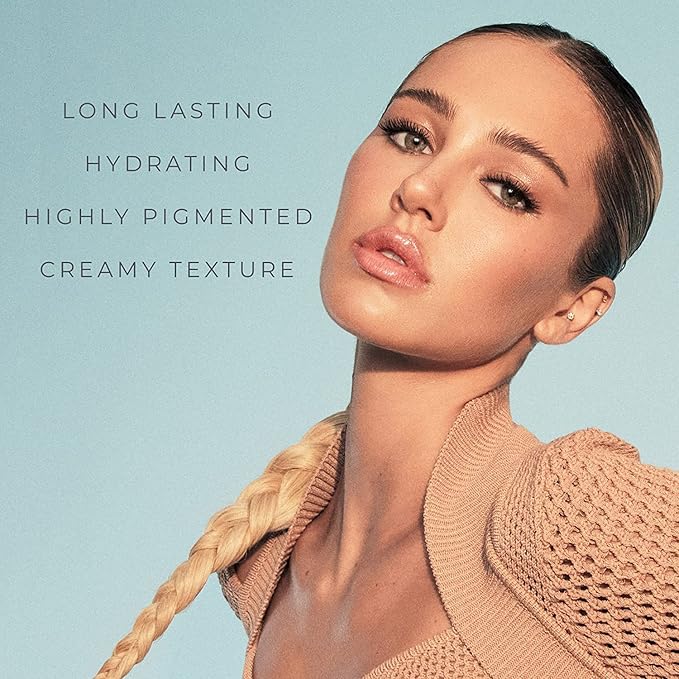 Rinna Beauty Icon Lip Kit - Legend's Only - All-in-one Lip Kit Includes Lipstick, Lip Gloss, and Lip Liner - NUDE PEACH look - Vegan, Long-lasting, Anti-aging & Moisturizing, Cruelty-Free - 1 each
