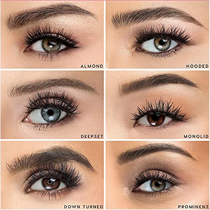 Luxillia Magnetic Eyelashes Kit – 8 Piece (Clear & Black) Magnetic Eyelash & Eyeliner Set with Applicator – Natural Look Easy Apply Reusable Fake Extension Lashes, No Glue Magnéticas Naturales