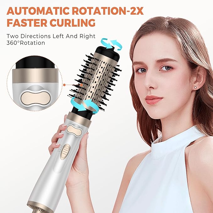 3 in 1 Rotating Hair Dryer Brush,