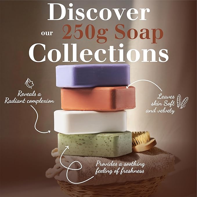 Lavender Soap Bars 3xPack – Enriched With Organic Shea Butter - 97% Natural Ingredients - Traditionally Made - French Milled in Provence - Gentle For Skin – 3x8.8 oz - La Maison Du Savon