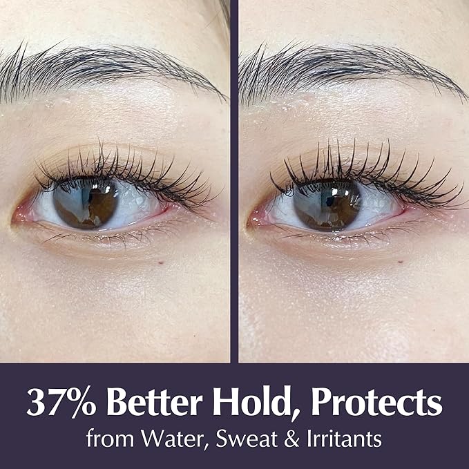 BL Lashes Black Diamond Lash Sealant for Eyelash Extensions | Overnighter Lash Sealer & Waterproof Coating for Retention & Aftercare (0.24 fl.oz, Black)
