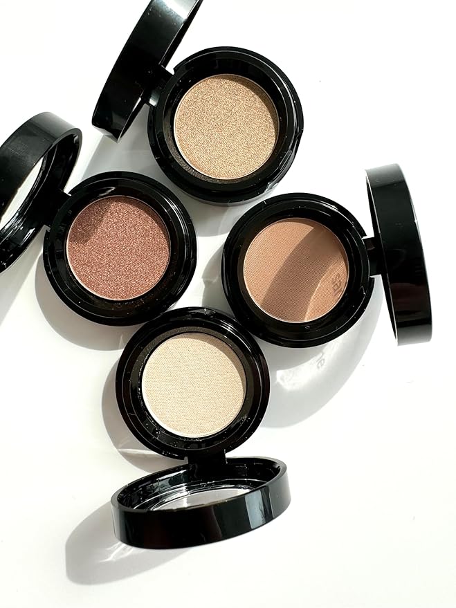 Eyeshadow for Sensitive Eyes, Eyeshadow with Long Durability, Allergy Certified, Fragrance-Free and Vegan Eye Make-Up, Hypoallergenic Make-Up (254 Mocha)