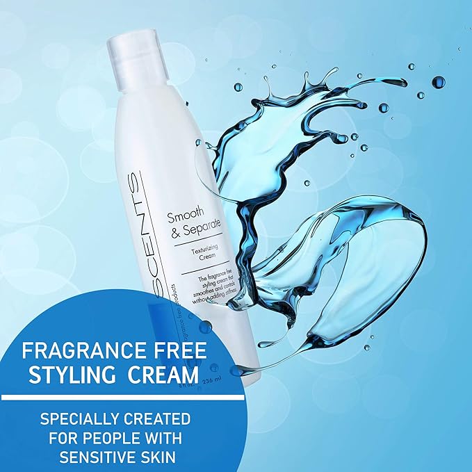 Nonscents Fragrance Free Curl Defining Cream, Truly Unscented. Great for Taming, Enhances Curls & Frizz Control. Create Amazing Blow-Dries & Styles that Last - Made in USA, 8 Fl Oz.