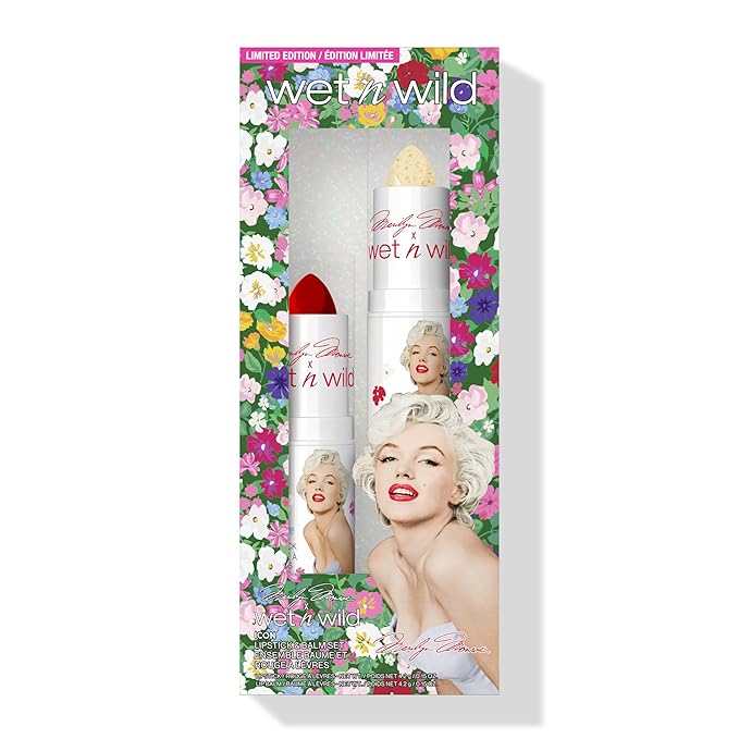 wet n wild Marilyn Monroe Collection Icon Lipstick and Balm Set