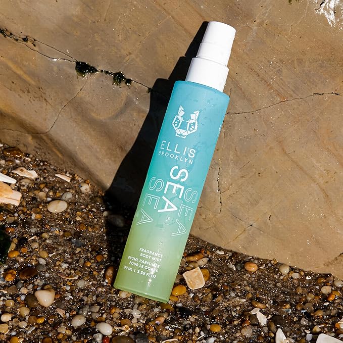 Ellis Brooklyn Body Mist - Sea - Hair Perfume & Body Spray - Jasmine, Mandarin & Sandalwood Fragrance, Long Lasting Perfume - Clean, Vegan, Paraben-Free, Cruelty-Free (3.38 fl oz)