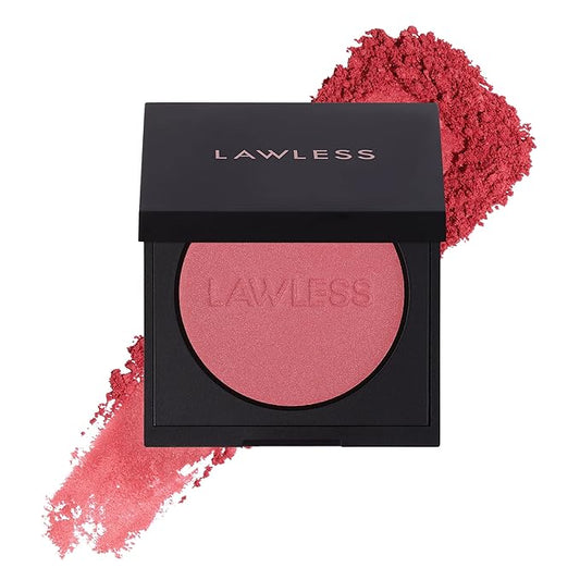 LAWLESS Make Me Blush Talc Free Velvet Blush, Dessert Rose, Pink, 0.18 Ounce