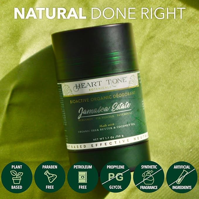 Natural Deodorant | Bioactive | Aluminum & Baking Soda Free | 24HR Protection | Men & Women | Grove Island Scent - Vanilla, Grapefruit, & Lime