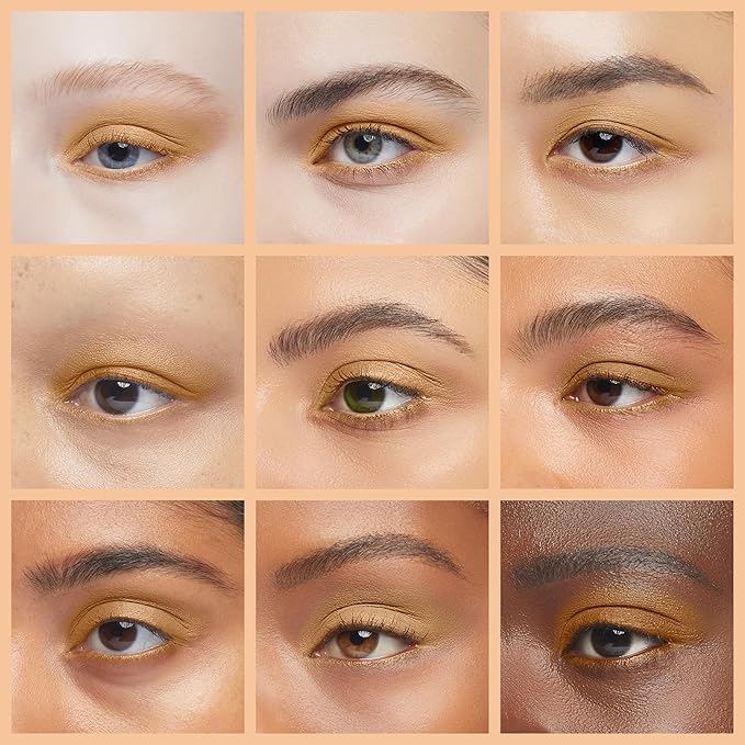 Honey Glow Gold Naked Off White Nude Shimmering Shimmer Pressed Powder Single Vegan Eyeshadow; Talc, Paraben & Cruelty Free