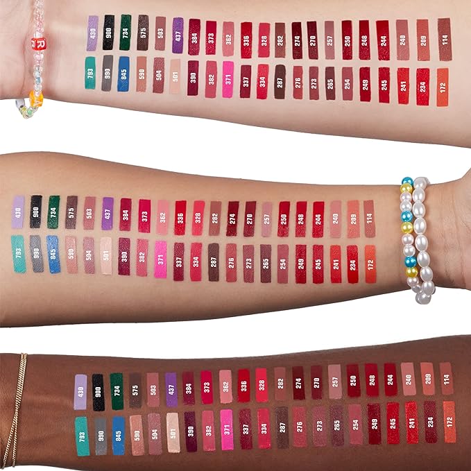 3INA The Lipstick - Moisturizing Lipstick for Women - Semi-Matte Satin Finish with 5-Hour Long Wear - Highly Pigmented and Comfortable - 245-0.16 oz
