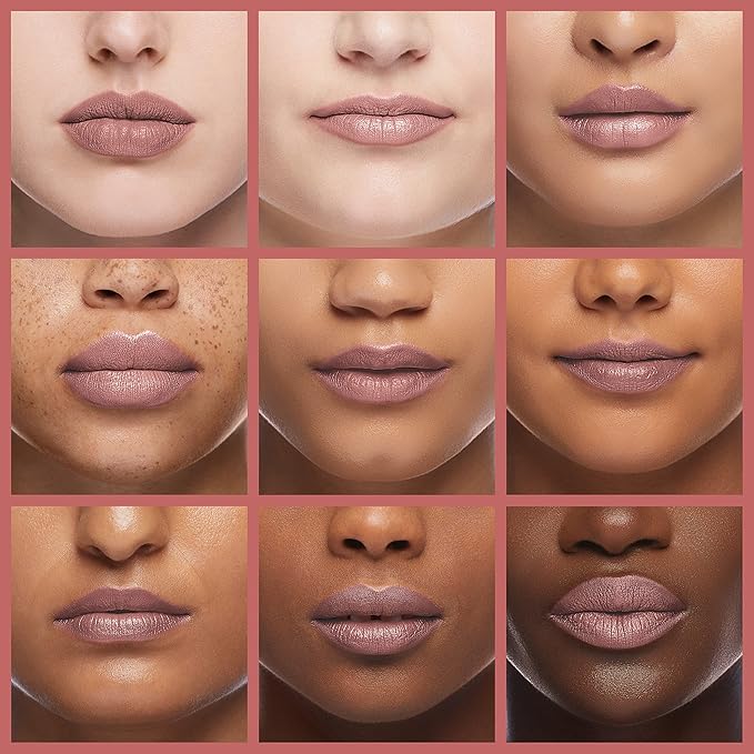 READY TO SHINE Matte Vegan Lipstick with Creamy Satin Finish, Neutral Peach with Rose Tone Lip Color -CRUSH ON YOU (329-Now And Forever)