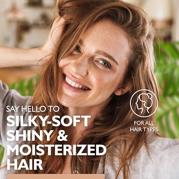 Saryna Key Hair Oil for Damage Repair - Pure African Shea Butter with Keratin & Vitamin E for Hair Treatment - Frizz Control & Split End Repair Hair Serum - Moisturizes, Shines, Softens (105ml/3.55oz)
