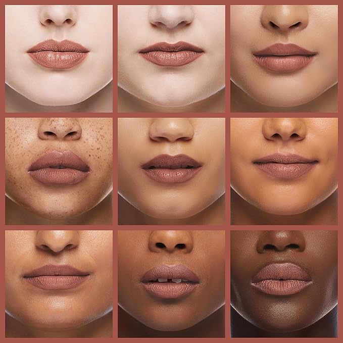 Matte Nude Lipstick Velvet Lip Gloss Non-Fading Non-Sticky Cup Nude Lipstick Matte Lip Stain Long Lasting Waterproof Lipstick for Women Girls Daily Lip Makeup - Milk Tea
