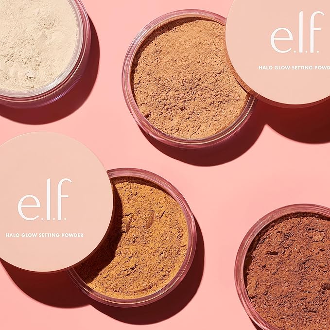 e.l.f. Halo Glow Soft Focus Setting Powder, Silky & Creates Soft Glow Without Shine, Smooths Pores & Lines, Vegan & Cruelty-Free, Medium