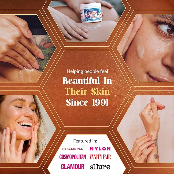 Egyptian Magic - All Purpose Face, Body, and Dry Skin Moisturizing Cream, Skin Protectant for Women & Men, 4 & 2oz Bundle