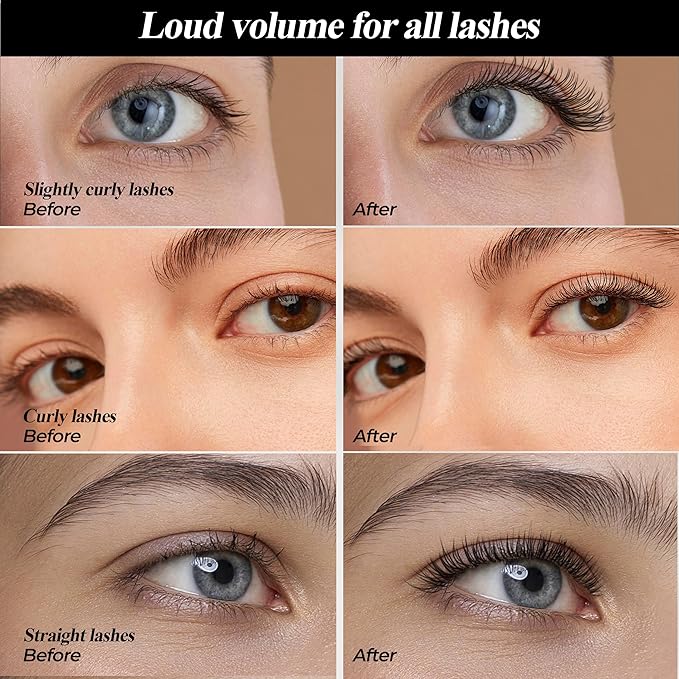 Super Curl Waterproof Mascara for Lenthening Lashes without Fallout – Clump Free Volumizing Mascara for Defined & Separated Lashes