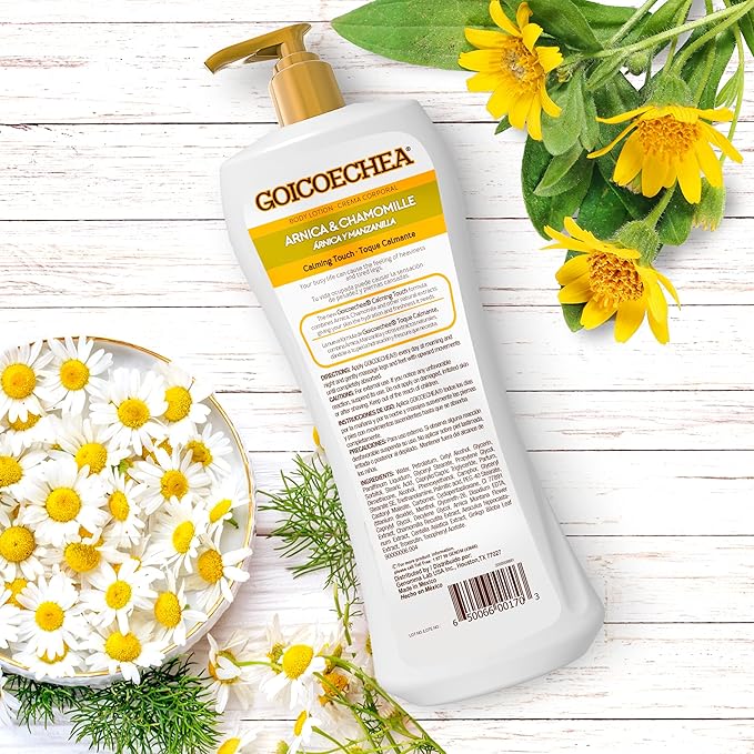 Goicoechea Arnica & Chamomile Body Lotion | Soothes Tired Legs; Hydrates & Refreshes Skin; Non-Greasy Daily Formula; Varicose Veins Cream; Improves Appearance of Varicose Veins, 13.5 Oz, 1-Pack