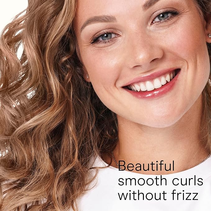 Conair Double Ceramic 1-Inch Curling Iron, 1-Inch Barrel Creates Classic Curls, Hair Curler for Use on Short, Medium, & Long Hair, White/Rose Gold