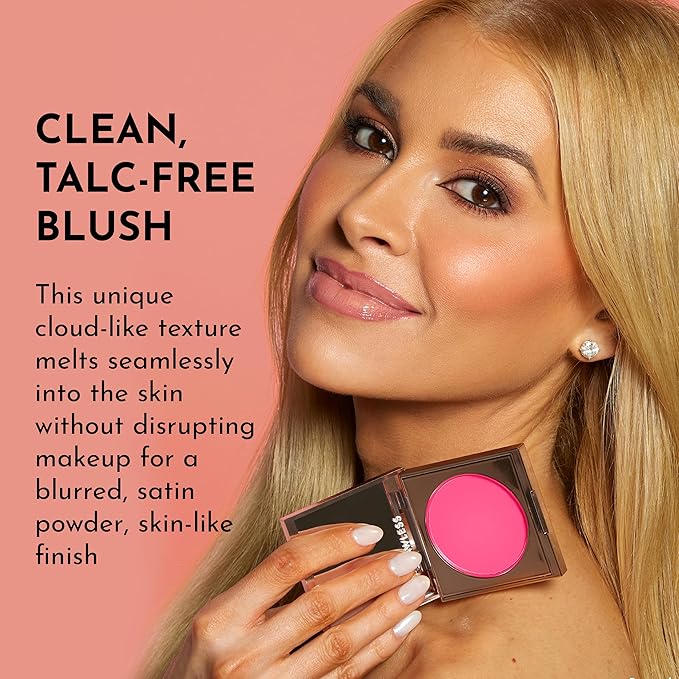 LAWLESS Pinch My Cheeks Soft-Blur Cream Blush - Cherry Pie - Premium Blush with Natural Ingredients to Re-Energize and Protect the Skin While Imparting a Soft, Cloudy Finish - 0.18 oz