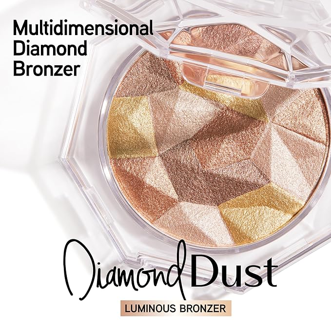 Physicians Formula Mineral Wear Diamond Dust, Vitamin E Mineral Weightless Powder and Serum Hybrid, Warm Radiant Finish, Vegan, Talc-Free, Cruelty-Free - Luminous Bronzer